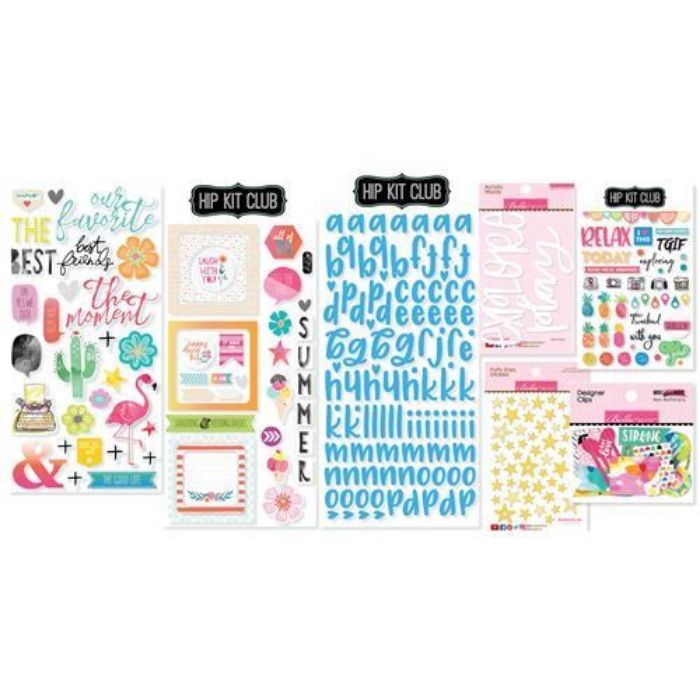 July 2017 Hip Kit Club Embellishment Scrapbook Kit