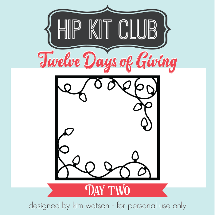 December 2017 - 12 Days of Giving - Day 2 - Cut Files Silhouette 