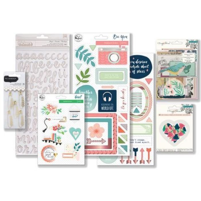 March 2018 Hip Kit Club Embellishment Scrapbook Kit	