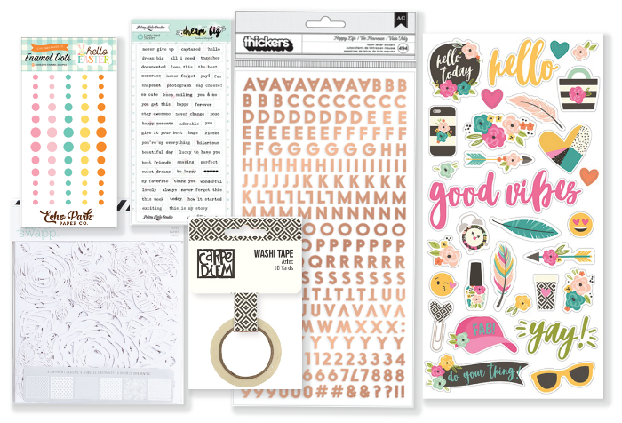 May 2018 Hip Kit Club Embellishment Scrapbook Kit