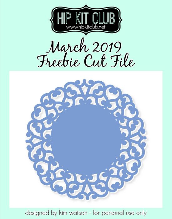 March 2019 - Kim Watson - Doily - Silhouette Cricut