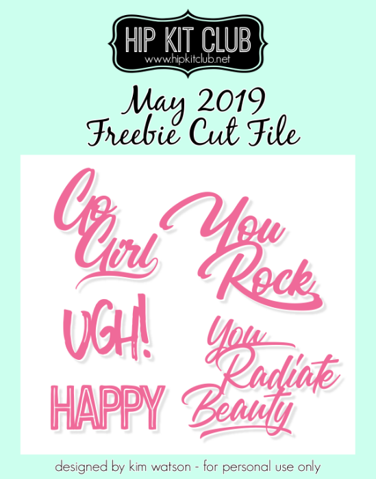 May 2019 - Kim Watson - Titles - Silhouette Cricut