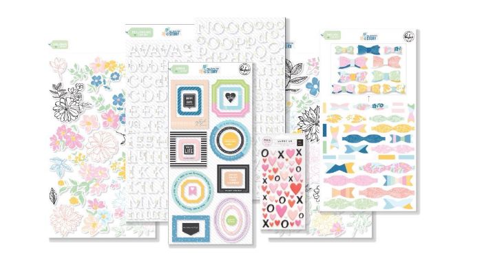 January 2020 Hip Kit Club Embellishment Scrapbook Kit