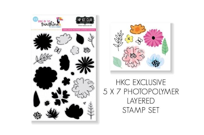 July 2020 Hip Kit Club Stamp Scrapbook Kit