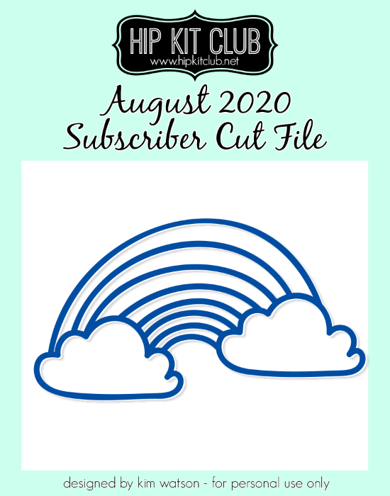 August 2020 - Kim Watson - Rainbow - Silhouette Cricut Cameo