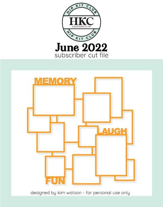 June 2022 - Kim Watson - Nested Frames  - Silhouette Cricut Cameo