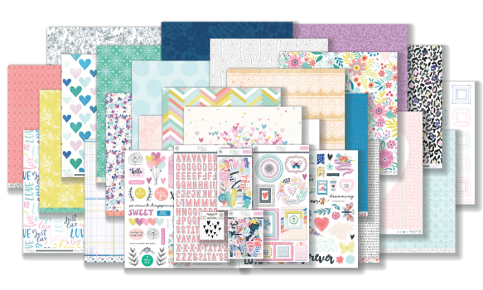 February 2023 Hip Kit Club Main Scrapbook Kit