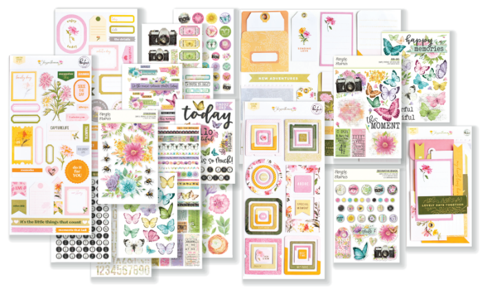 March 2023 Hip Kit Club Embellishment Scrapbook Kit