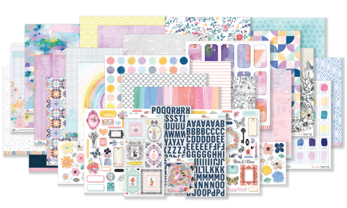 April 2023 Hip Kit Club Main Scrapbook Kit