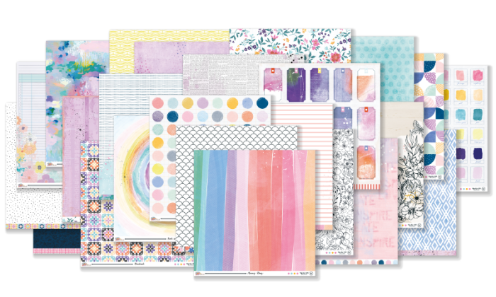 April 2023 Hip Kit Club Paper Scrapbook Kit