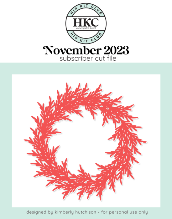 Pine Wreath Cut File