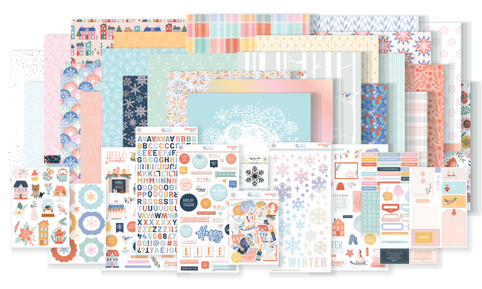 Introducing the December 2023 Hip Kit Club Main Scrapbook Kit.