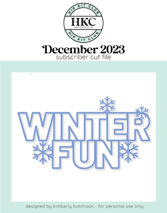 Winter Fun Cut File