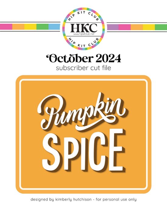 Pumpkin Spice Cut File