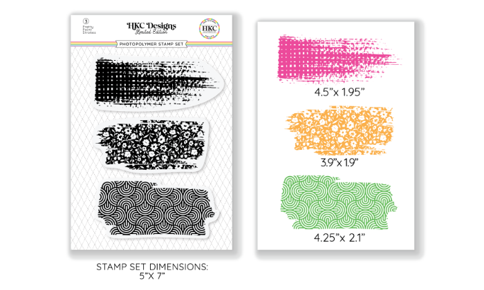 Picture of March 2025 Pretty Paint Strokes Stamp Set