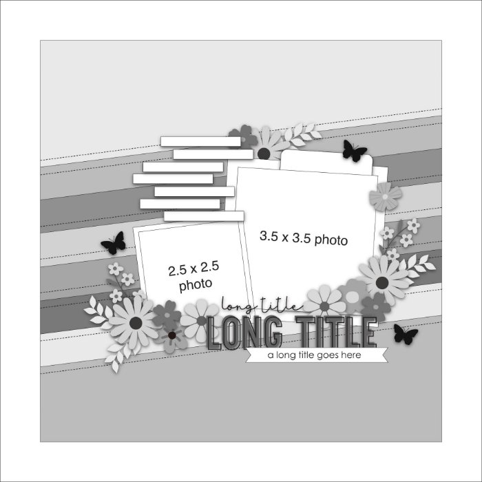 Picture of SKETCH 9 - Diagonal Drama: A Striped Layout Framed in Flowers! (Free when registered)  