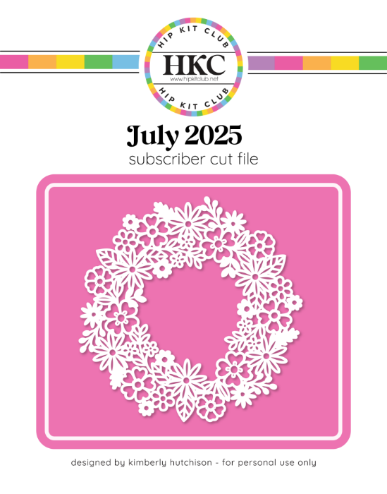 Picture of July 2025 Posey Wreath Cut FIle
