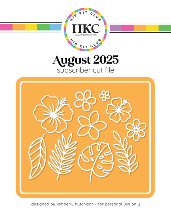 Picture of August 2025 Tropical Flowers Cut FIle