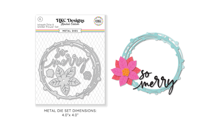 November 2025 Wreath Title and Winter Flower Die Set